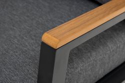 "Камелия" лаунж-зона 4-местная из алюминия, цвет темно-серый