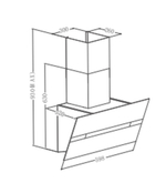 Наклонная пристенная вытяжка Meferi AIRBOX60BK COMFORT PLUS фото 2