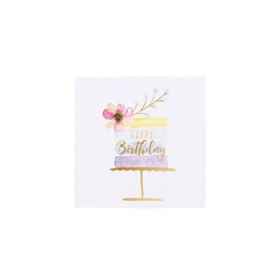 Мини-открытка "Happy Birthday!" 7х7 см