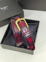 Ремень из коровьей кожи с ручной окраской