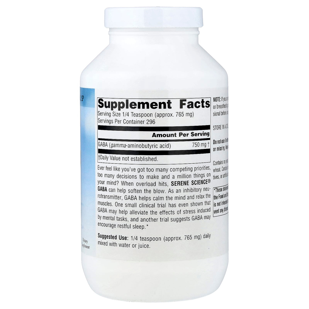 Source Naturals, порошок GABA, 226,8 г (8 унций)