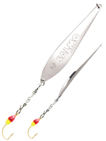 Блесна вертикальная зимняя Lucky John S-3-Z с цепочкой и тройником (55мм, 5гр)
