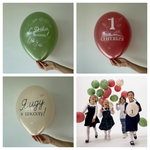 Шар с рисунком 14" 1 Сентября День Знаний (ассорти: зеленый, бордовый, бежевый)