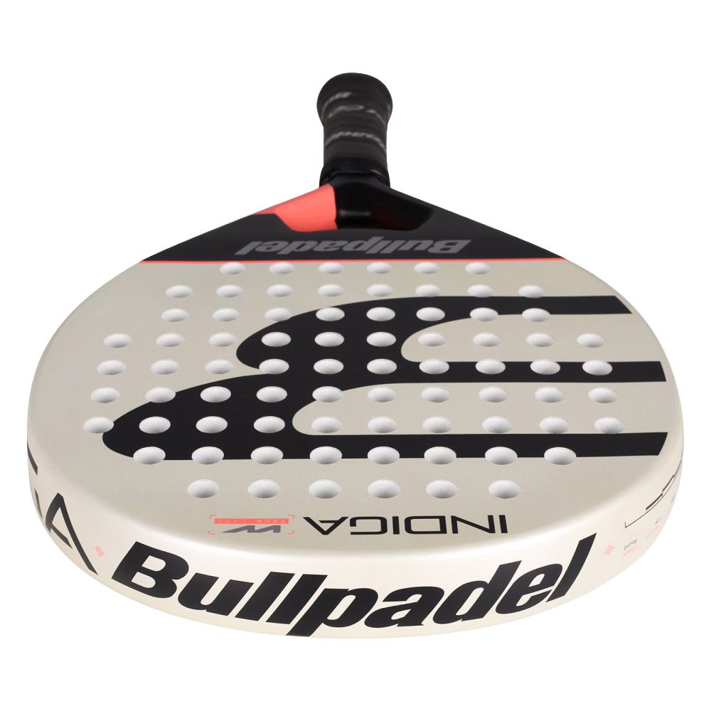 Ракетка для падела BULLPADEL Indiga Women 26, 494418, для начинающих, карбон, молочно-черный