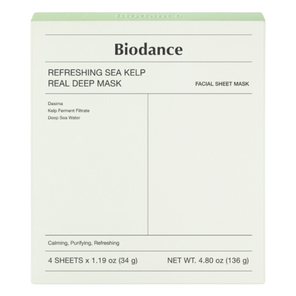 Biodance Refreshing Sea Kelp Real Deep Mask - успокаивающая гидрогелевая маска с экстрактом водорослей