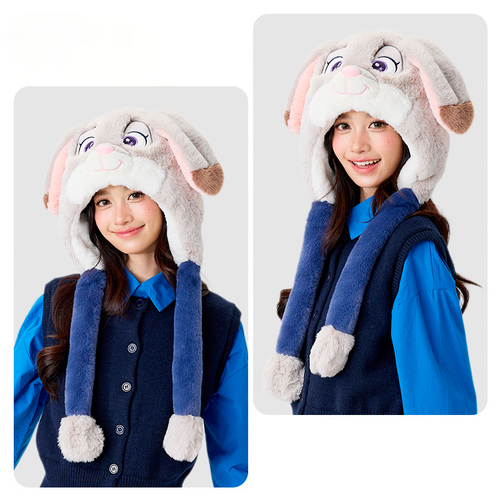 Теплая шапка с шарфом "Зверополис"