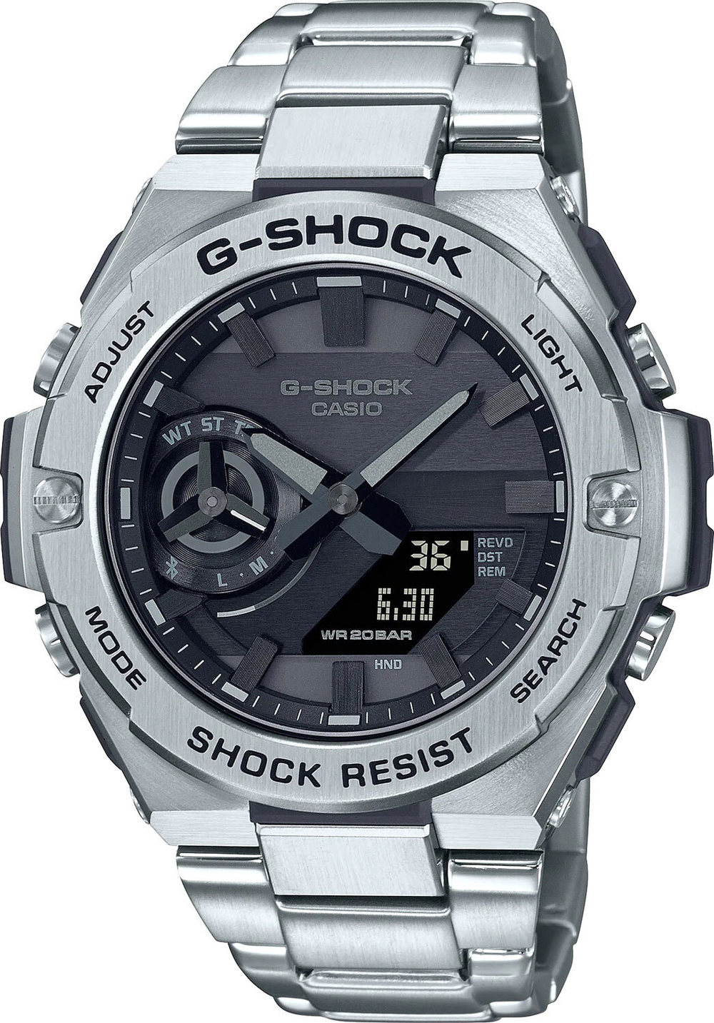 Японские наручные часы Casio G-SHOCK GST-B500D-1A1 с хронографом