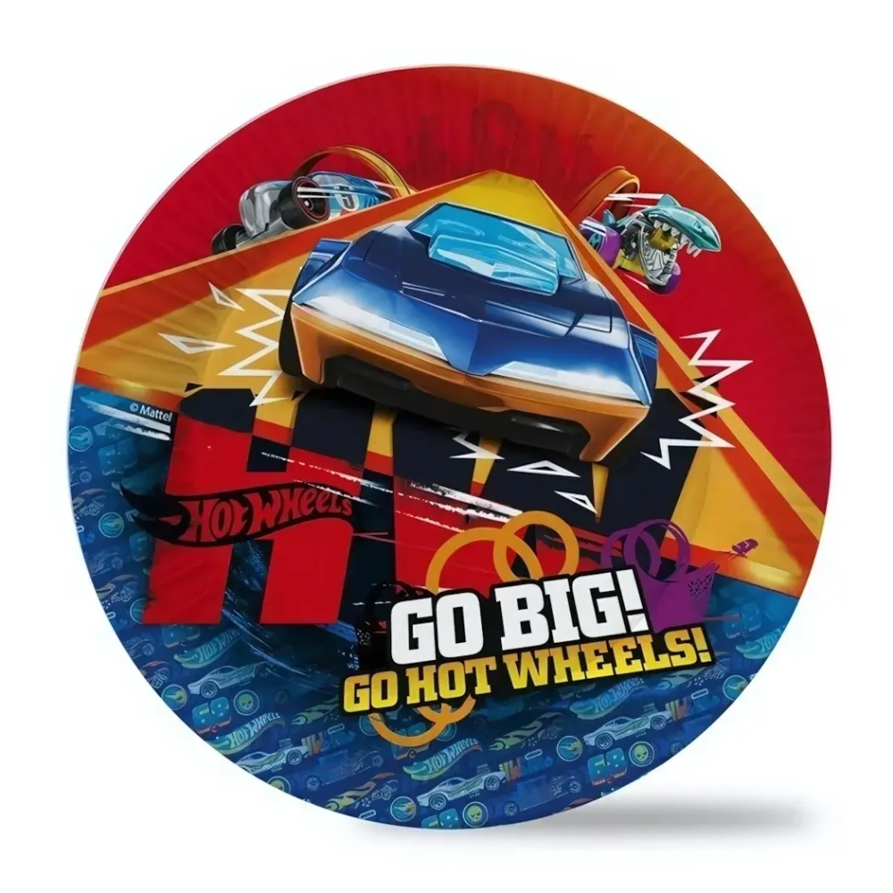 Набор бумажных тарелок-1, 6шт d-18см «Hot Wheels»