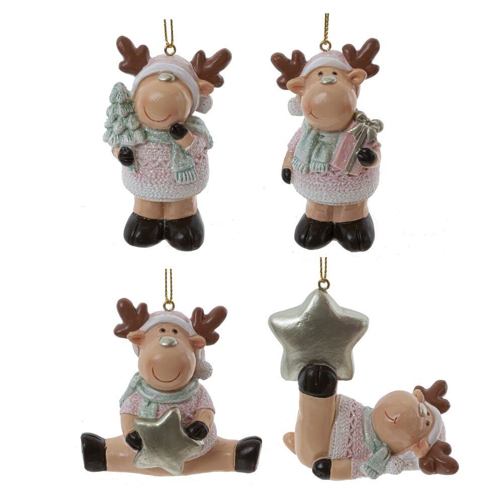 GAEM Фигурка декоративная подвесная "Олень", L4,5 W3 H8 см, 4в.