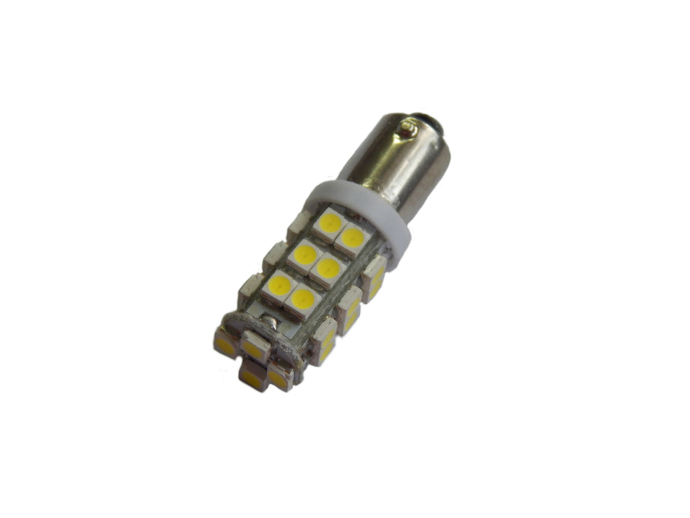 Лампа светодиодная BA9S SMD 28 12V COLOR WHITE 4190++ мал цок лампа 4190