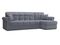 Диван угловой с оттоманкой Палермо 1,6 - Velutto 32 серый/кант Velutto 32 серый