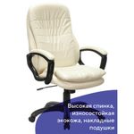 Кресло офисное BRABIX PREMIUM "Omega EX-589", экокожа, бежевое, 532095