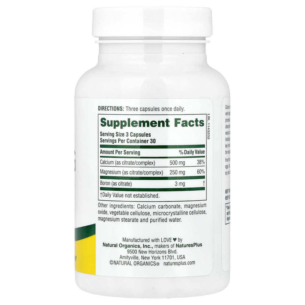 NaturesPlus, цитрат кальция и магния, 90 капсул