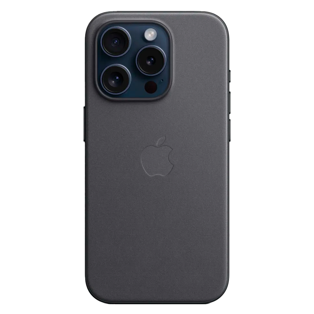 Тканевый чехол с поддержкой MagSafe Apple FineWoven Case для iPhone 15 Pro, Black (Черный)
