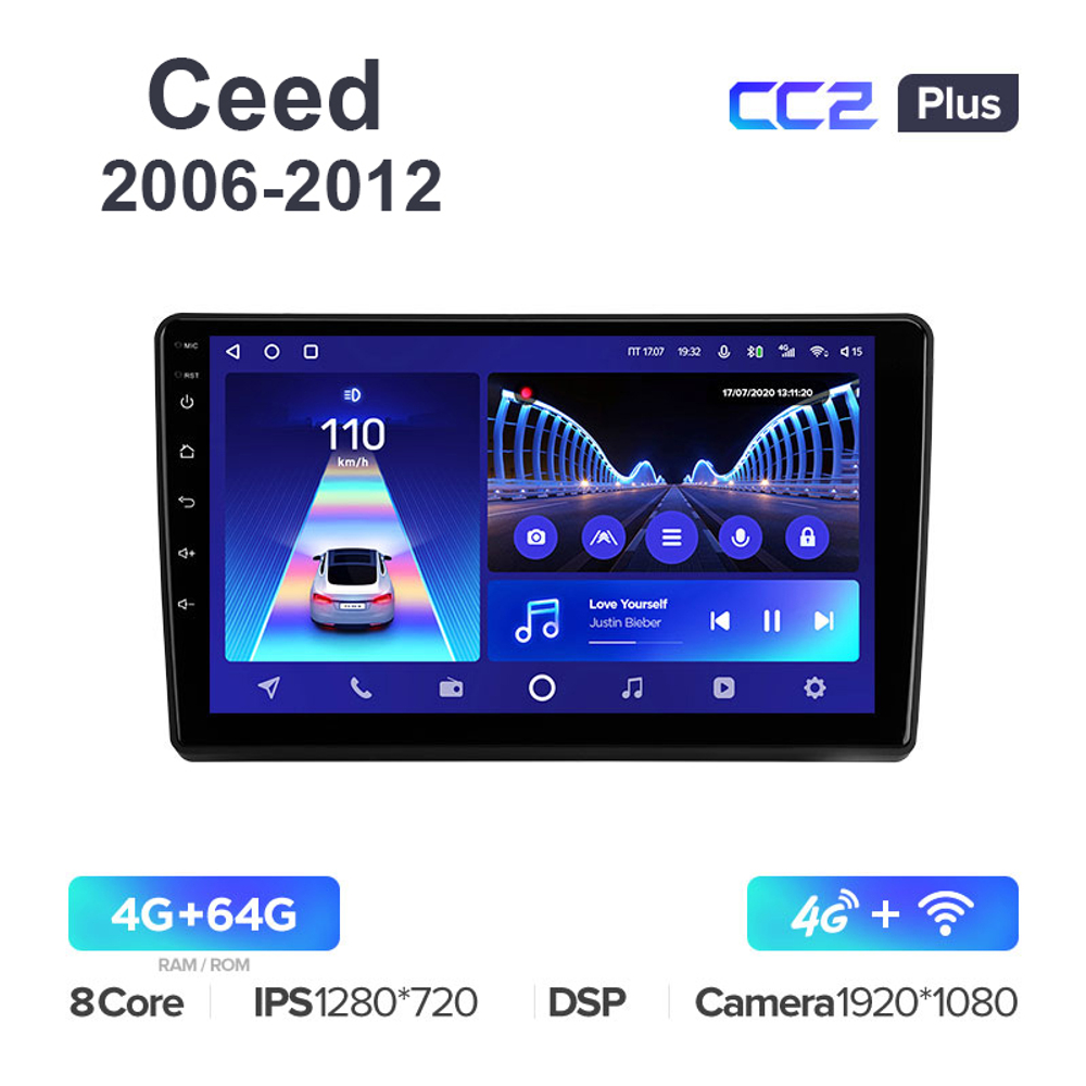Teyes CC2 Plus 9"для Kia Ceed 2006-2012