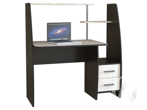 Стол компьютерный КЛ №6.2 левый (венге/дуб молочный)