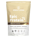 Sprout Living, Epic Protein®, органический растительный белок с адаптогенами, полноценный кофе, 456 г (1 фунт)