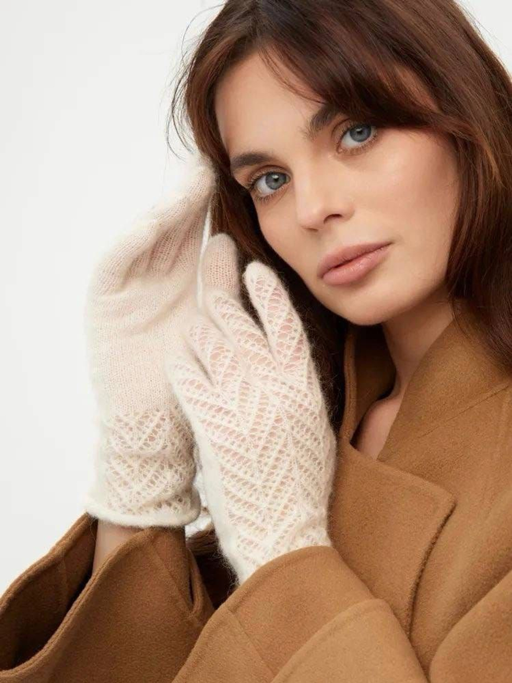 Перчатки ажурные ПЧ237-02 экрю