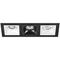 Комплект из светильников и рамки Lightstar Domino Quadro (214537+214506+214507+214506) D537060706