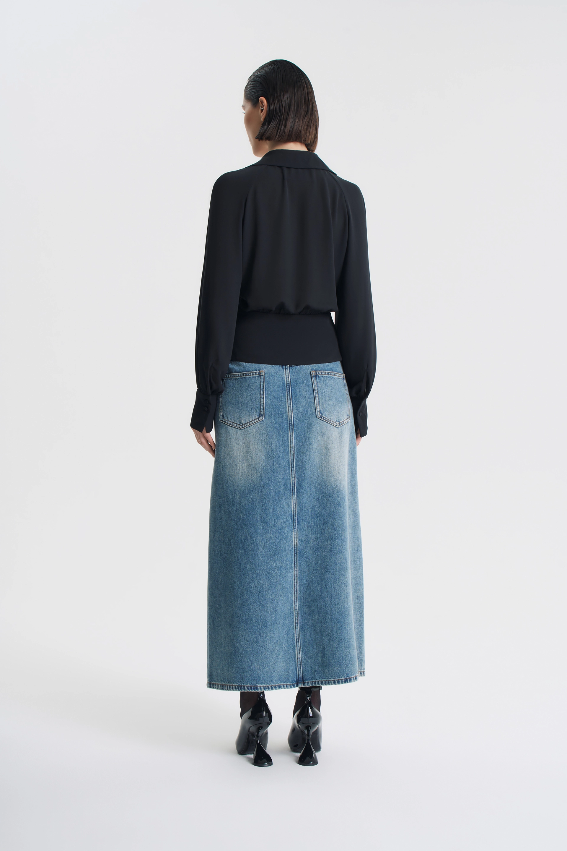 Блуза с баской