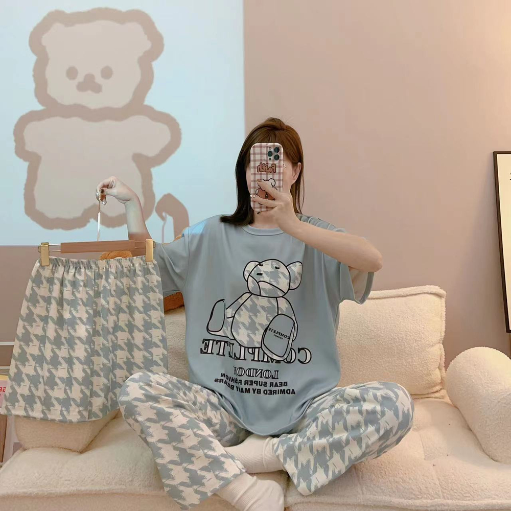 Пижама штаны+шорты+футболка Н3