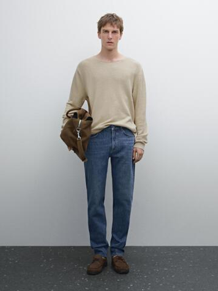 Massimo Dutti Зауженные джинсы, индиго