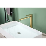 Смеситель для раковины высокий Raglo R10.15.03, золотой сатин