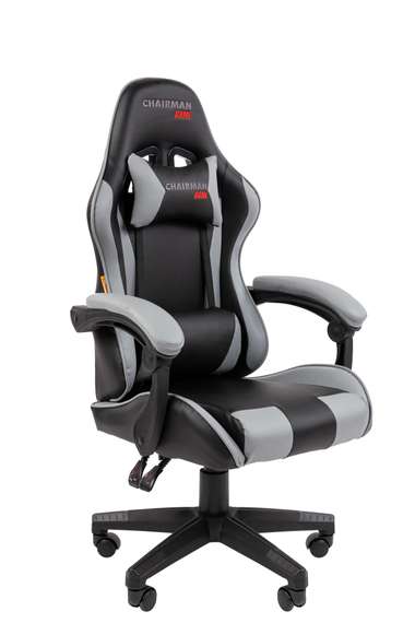 Офисное кресло Chairman CH29 экокожа, черно-серый