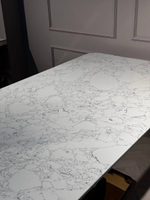 Стол обеденный Ist Casa Интерно Гранд, 200х100х75 см, белый мрамор, золото