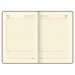 Ежедневник недатированный А5 138х213 мм, BRAUBERG "Iguana", под кожу, 160 л., белый, 114458