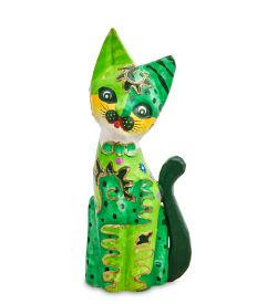 99-108 Фигурка «Кошка» н-р из двух 25, 20 см (албезия, о.Бали)