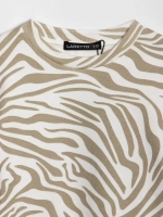 Лонгслив зебра для девочки на осень