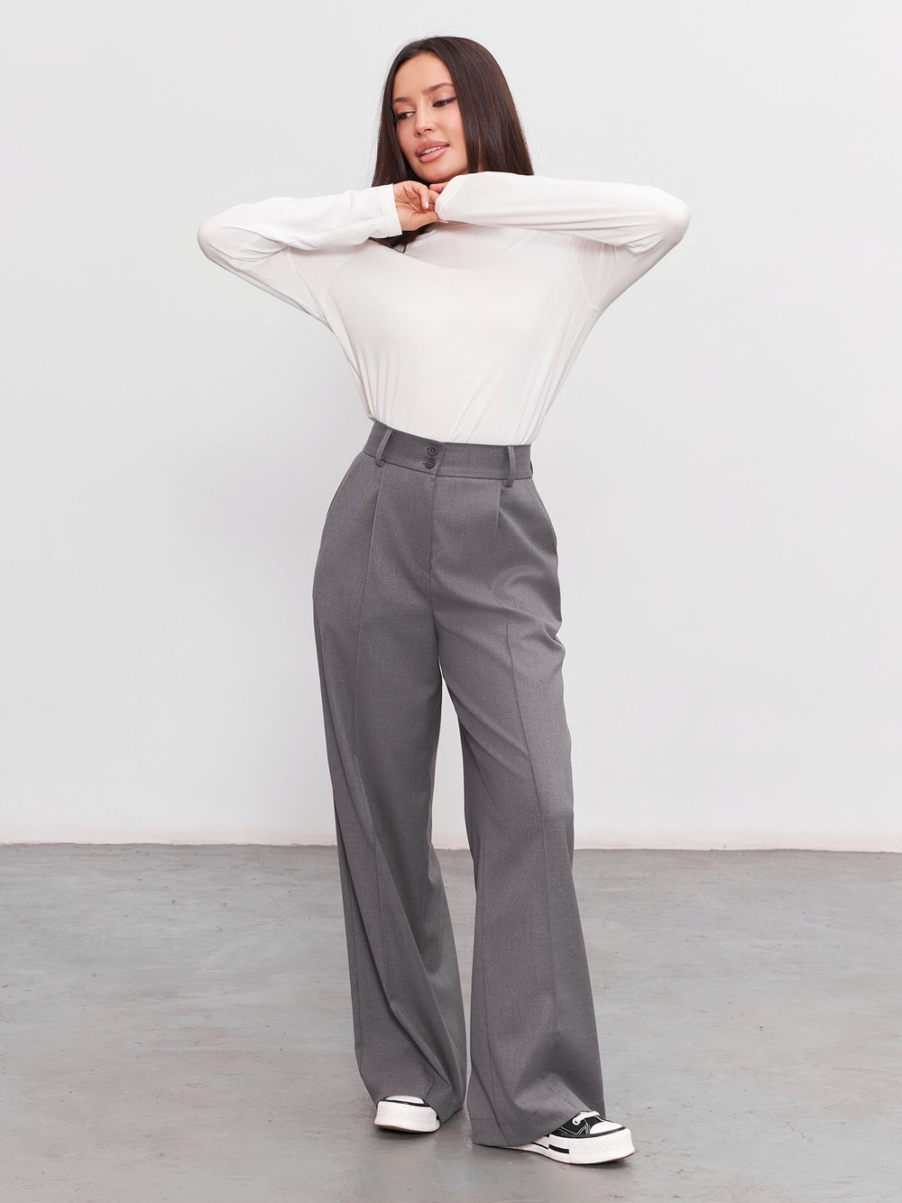 Брюки женские палаццо, Модный дом Виктории Тишиной, Амара 112-21-2, размер 46