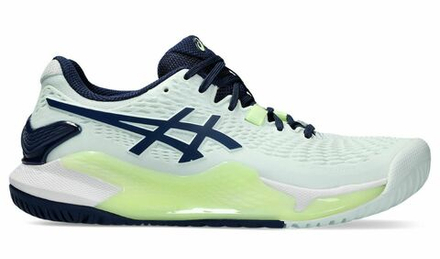 Женские Кроссовки теннисные Asics Gel-Resolution 9 - pale mint/blue expanse