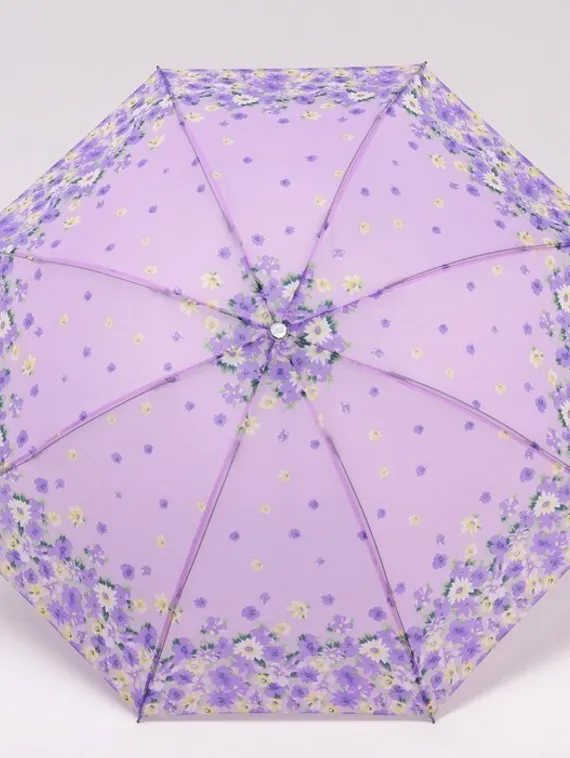 Зонт механический «Цветочная фантазия», 4 сложения, 8 спиц, R = 47 см, цвет МИКС