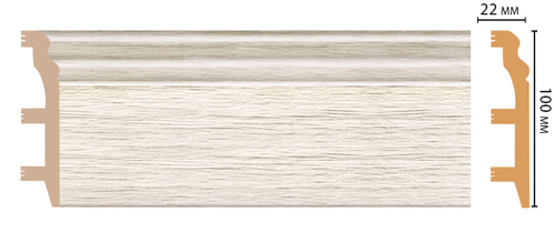 Плинтус напольный Decomaster D232-70 100х22х2400мм