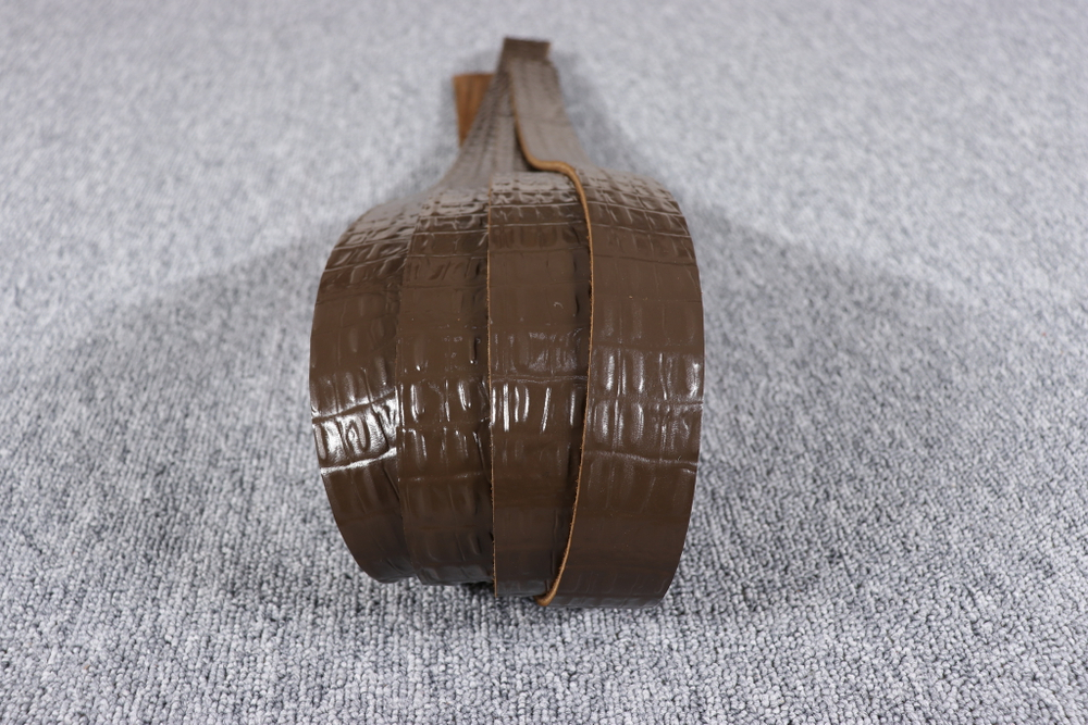 Ременная заготовка Коричневая с лицевой отделкой + плита Кайман 35мм