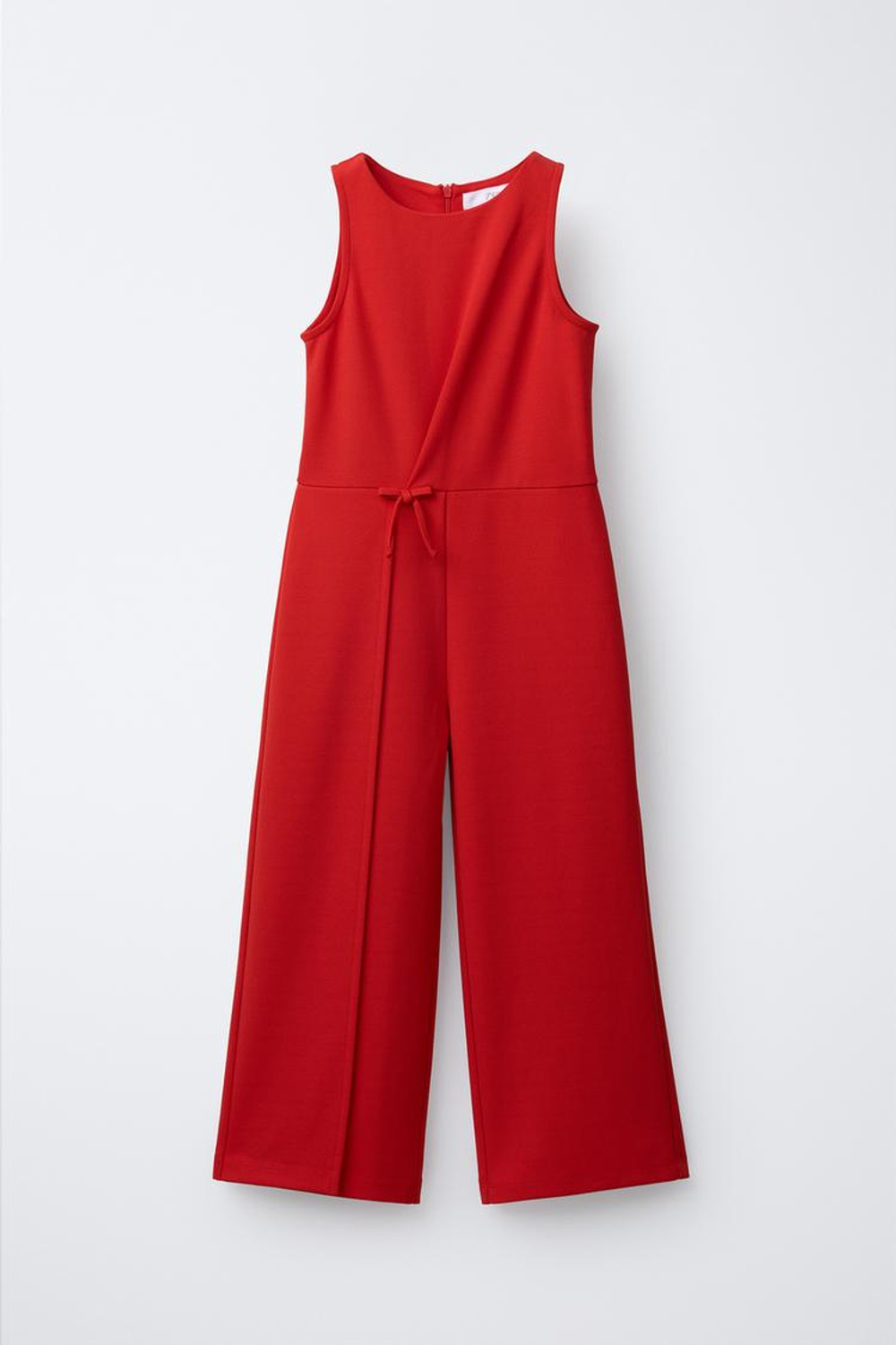 ZARA ДЛИННЫЙ КОМБИНЕЗОН БЕЗ РУКАВОВ, КРАСНЫЙ