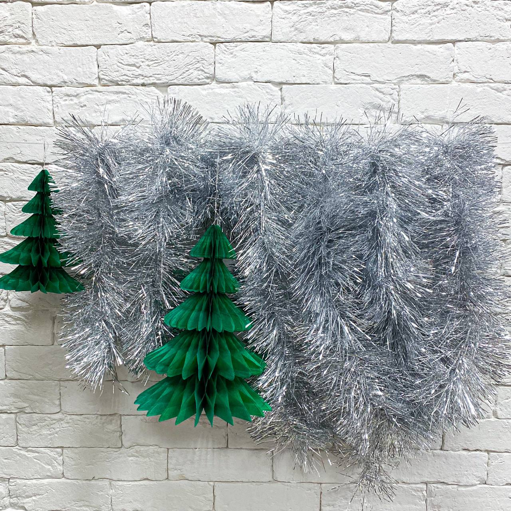 Мишура Серебрянная