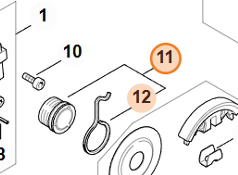 Червяк для бензопилы STIHL MS 361. арт.PJ36124 FARMERTEC (STIHL 1128 640 7112)