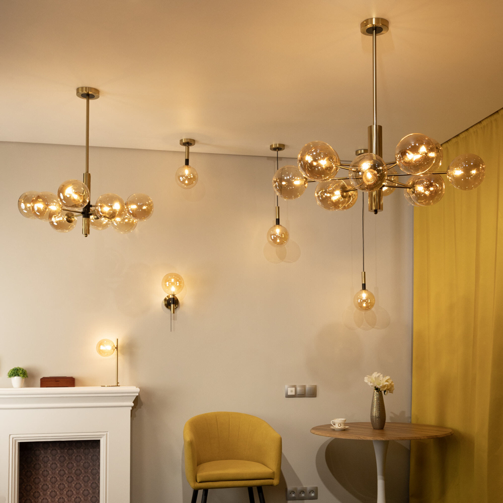 Citilux Нарда CL204190 Люстра на штанге Бронза