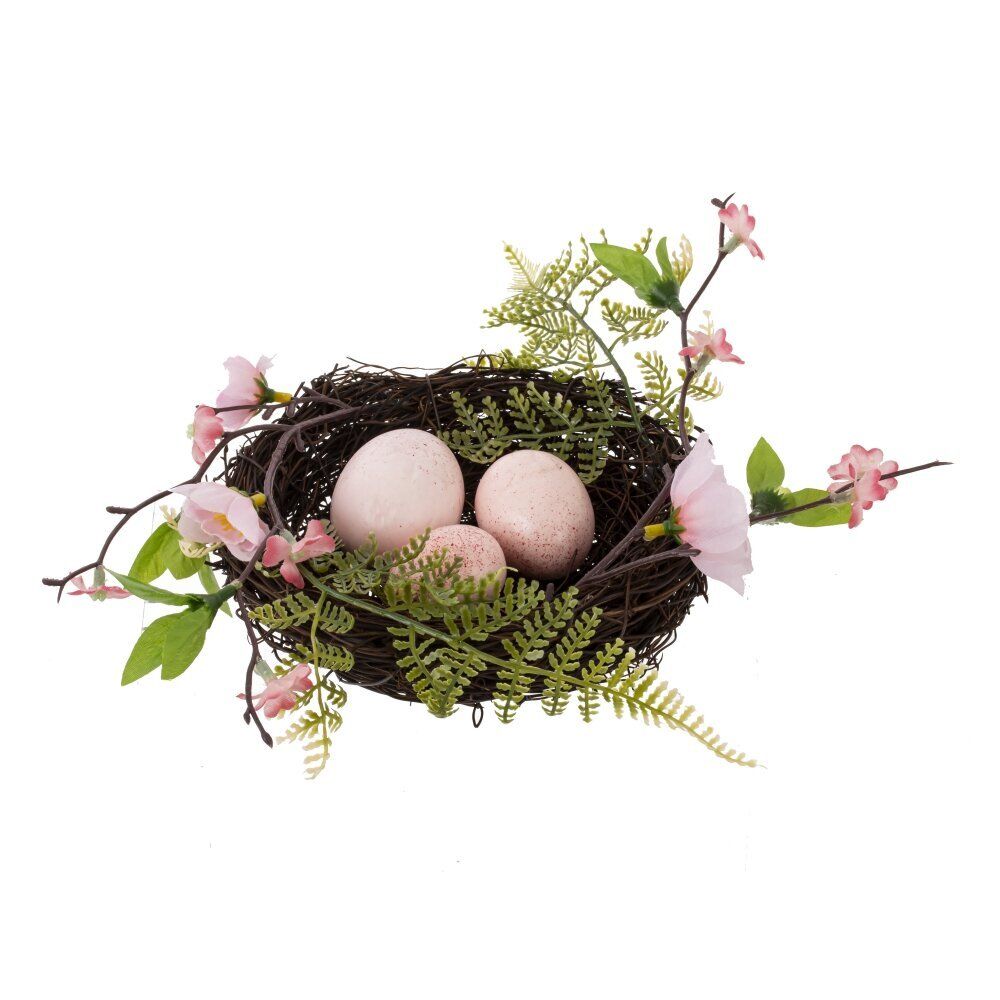 GAEM Изделие декоративное "Гнездо пасхальное", L16 W15,5 H7 см, 3в.