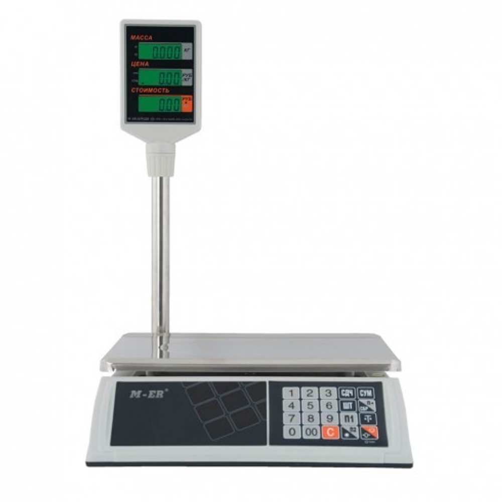Торговые настольные весы M-ER 327 ACP-15.2 Ceed LCD Белые
