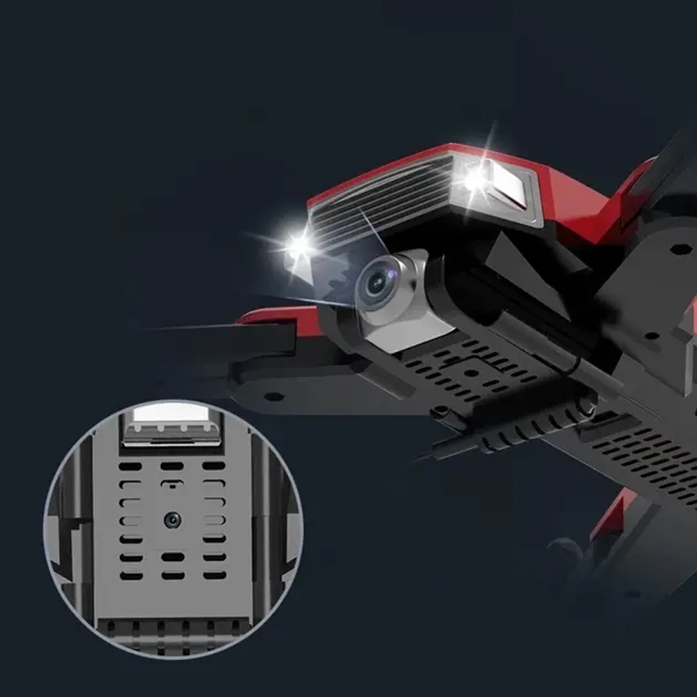 Квадрокоптер дрон на р/у с двойной 4K Ultra HD камерой WiFi, GPS, Fpv "Folding / Phantom A18"