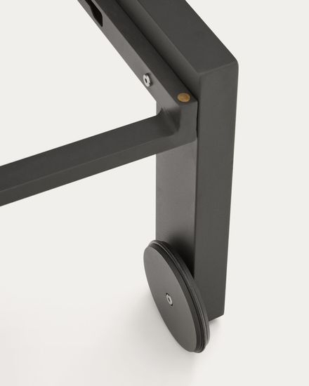 Canutells Алюминиевый шезлонг с черной отделкой Испания La Forma