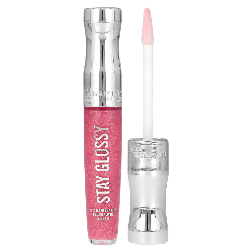Rimmel London, Блеск для губ Stay Glossy, 140 Flower Power, 5,5 мл (0,18 жидк. унц.)