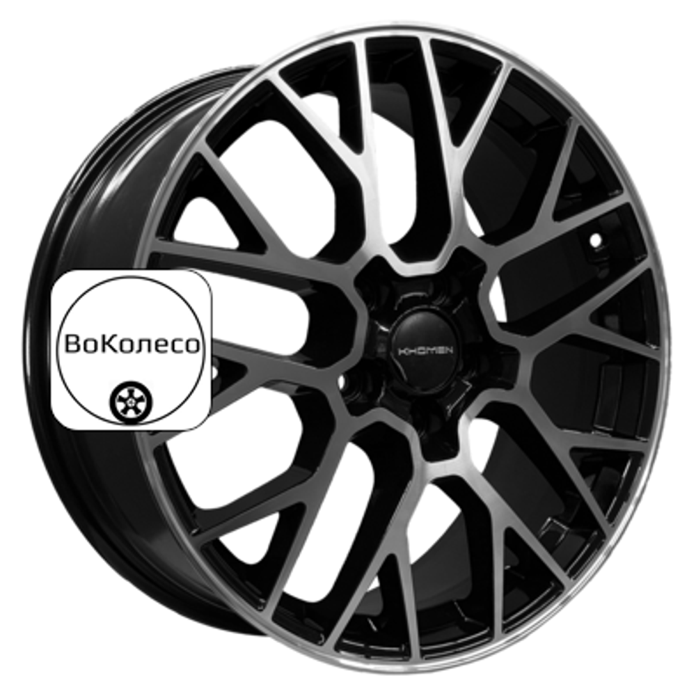 7x18/5x112 ET43 D57,1 KHW1818 (Kodiaq/Tiguan/Audi Q3) Black-FP Khomen Wheels