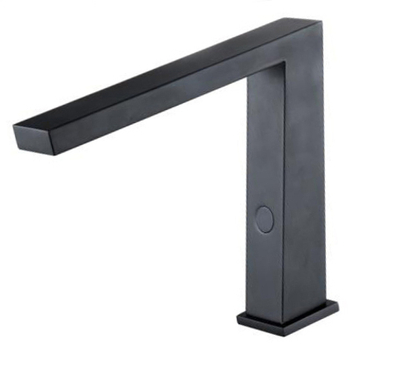 70003-C Смес. СЕНС. (БЕЗ тер. крана) для умыв. (ЧЕРНЫЙ+ХРОМ) HANSEN  (10/1шт)