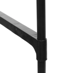 Вешалка гардеробная напольная на колёсах с блокировкой двойная «ПЕРФЕКТХАУС», цвет черный, нагрузка до 15 кг, 57.5*30*115см