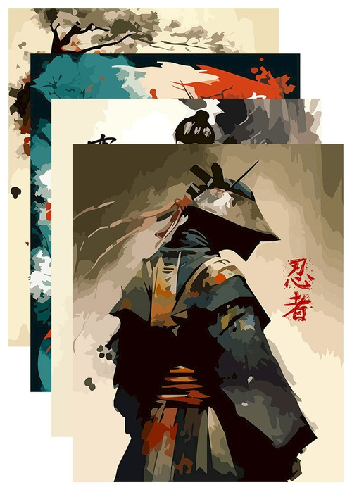 Тетрадь ПандаРог Ниндзя, А5, 96 листов, на скрепке, клетка, мелованный картон